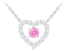 Preciosa Romantický stříbrný náhrdelník First Love s kubickou zirkonií Preciosa 5302 69