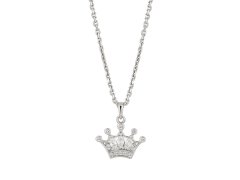Preciosa Stříbrný náhrdelník Korunka s kubickou zirkonií Vienna 5378 00