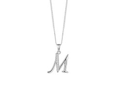 Preciosa Stříbrný náhrdelník písmeno "M" 5380 00M (řetízek, přívěsek)