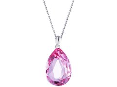 Preciosa Stříbrný náhrdelník s krystalem Iris 6078 69 (řetízek, přívěsek)