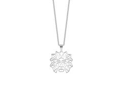 Preciosa Stylový ocelový náhrdelník Origami Lion s kubickou zirkonií Preciosa 7442 00