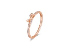 Rosato Krásný bronzový prsten s mašličkou Allegra RZA026 52 mm