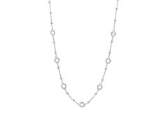 Rosato Módní stříbrný náhrdelník s kroužky na přívěsky Storie RZC010