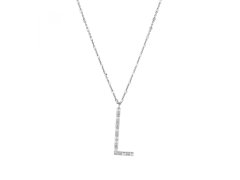 Rosato Stříbrný náhrdelník s přívěskem L Cubica RZCU12 (řetízek, přívěsek)