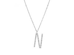 Rosato Stříbrný náhrdelník s přívěskem N Cubica RZCU14 (řetízek, přívěsek)