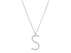 Rosato Stříbrný náhrdelník s přívěskem S Cubica RZCU19 (řetízek, přívěsek)