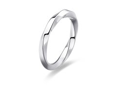 S`Agapõ Elegantní ocelový prsten For Love SFV45 56 mm