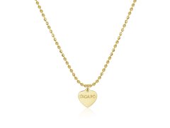 S`Agapõ Pozlacený náhrdelník srdce Happy SHAC43