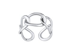 Silvego Moderní otevřený stříbrný prsten Baetis RMM25599