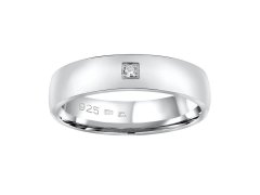 Silvego Snubní stříbrný prsten Poesia pro ženy QRG4104W 61 mm