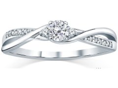 Silvego Stříbrný prsten s krystaly Swarovski FNJR085sw 49 mm