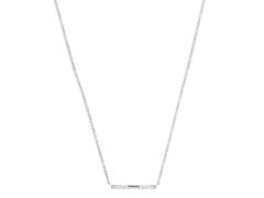 Silver Cat Minimalistický stříbrný náhrdelník s kubickými zirkony SC510