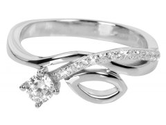 Silver Cat Stříbrný prsten s čirými zirkony SC233-011218201 60 mm