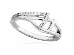 Silver Cat Stříbrný prsten s čirými zirkony SC370 52 mm