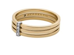 Skagen Elegantní pozlacený prsten Kariana SKJ1672998 50 mm