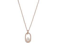 Skagen Nadčasový bronzový náhrdelník s perlou Agnethe SKJ1749791