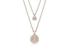 Swarovski Dvojitý bronzový náhrdelník Meteora 5683449