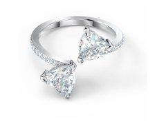 Swarovski Luxusní otevřený prsten s krystaly Swarovski Attract Soul 5535191 60 mm