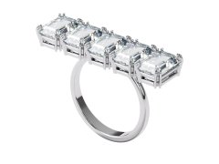 Swarovski Masivní třpytivý prsten s krystaly Millenia 5610730 50 mm