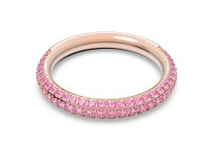 Swarovski Nádherný prsten s růžovými krystaly Swarovski Stone 5642910 52 mm