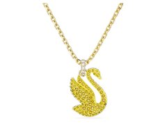 Swarovski Něžný pozlacený náhrdelník s Labutí Iconic Swan 5647553