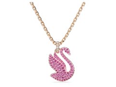 Swarovski Něžný pozlacený náhrdelník s Labutí Iconic Swan 5647552