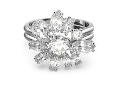 Swarovski Třpytivý prsten s krystaly Gema 564466 50 mm