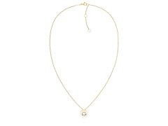 Tommy Hilfiger Elegantní pozlacený náhrdelník s krystalem Layered 2780801