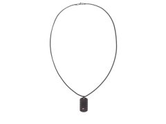 Tommy Hilfiger Nadčasový černý náhrdelník z oceli Nelson H-Link 2790424