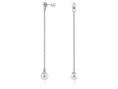 Troli Elegantní dlouhé náušnice s perlami