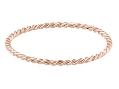 Troli Minimalistický pozlacený prsten z oceli Rose Gold 55 mm
