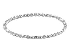 Troli Minimalistický prsten z oceli Silver 57 mm