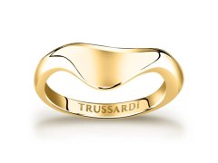 Trussardi Moderní pozlacený prsten z oceli T-Design TJAXA07 56 mm