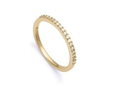 Viceroy Elegantní pozlacený prsten se zirkony Clasica 9118A012 52 mm
