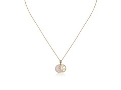 Viceroy Hravý pozlacený náhrdelník se zirkony Elegant 13080C100-90