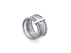 Viceroy Moderní ocelový prsten Chic 75307A01 52 mm