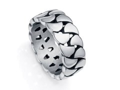 Viceroy Originální pánský prsten z oceli Beat 14053A02 66 mm