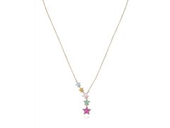 Viceroy Pozlacený náhrdelník s barevnými hvězdami 3070C100-39
