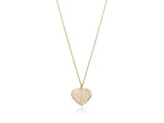 Viceroy Pozlacený náhrdelník s přívěskem srdce San Valentín 13119C100-09