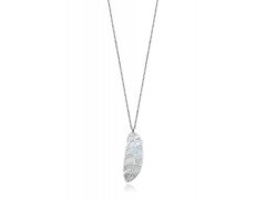 Viceroy Půvabný ocelový náhrdelník s peříčkem Kiss 15123C01000