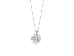 Viceroy Stylový stříbrný náhrdelník s měsícem a stromem života Trend 13002C000-90