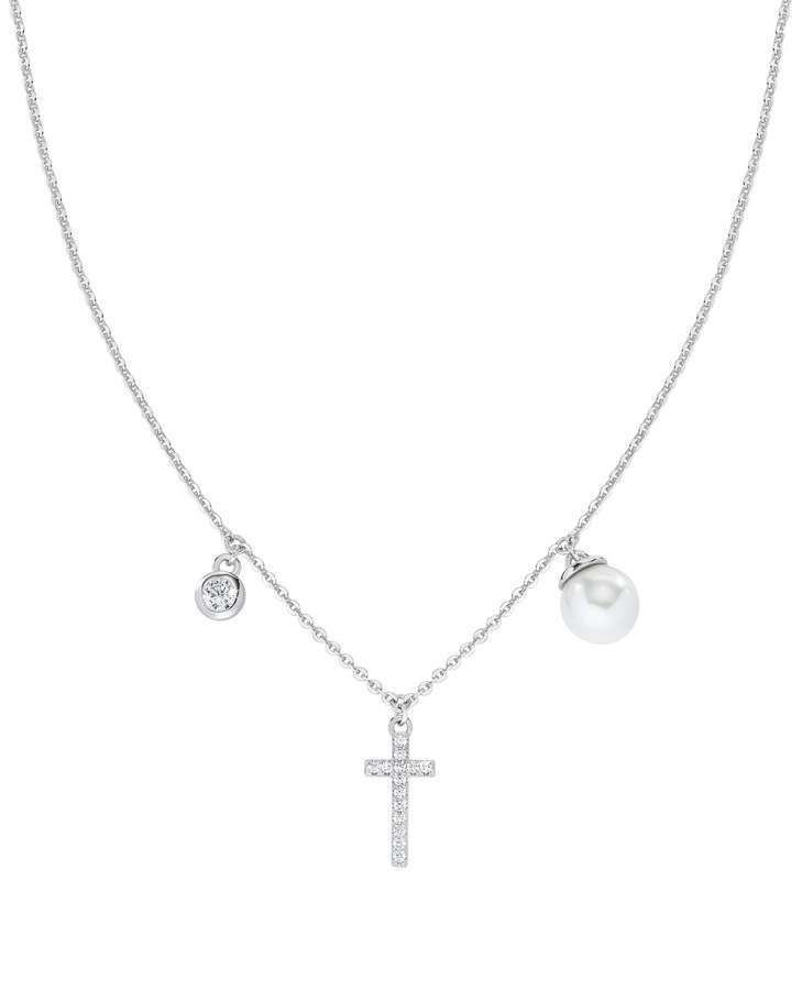 Amen Jemný stříbrný náhrdelník s přívěsky Subjects CLCRPEBBZ