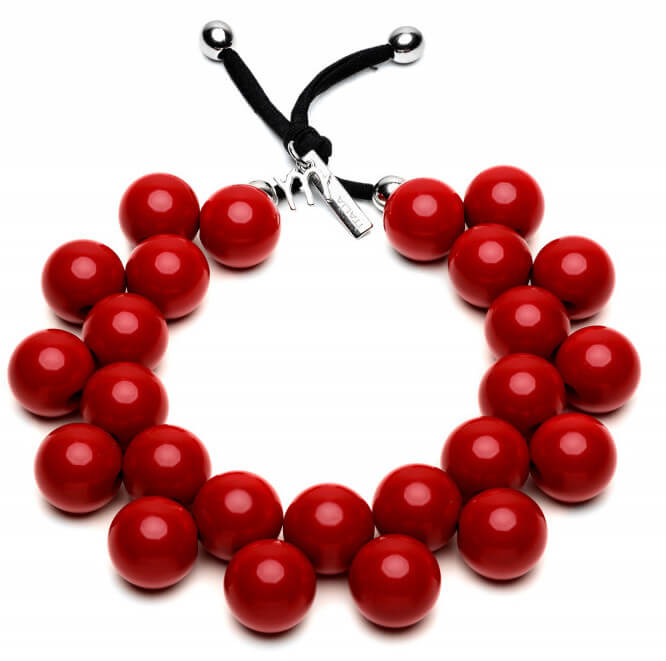 #ballsmania Originální náhrdelník C206 19-1557 Rosso Peperone - Náhrdelníky