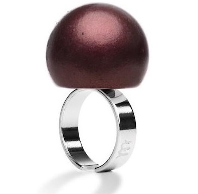 #ballsmania Originální prsten A100M 19-1617 Metal Bordeaux - Prsteny Prsteny bez kamínku