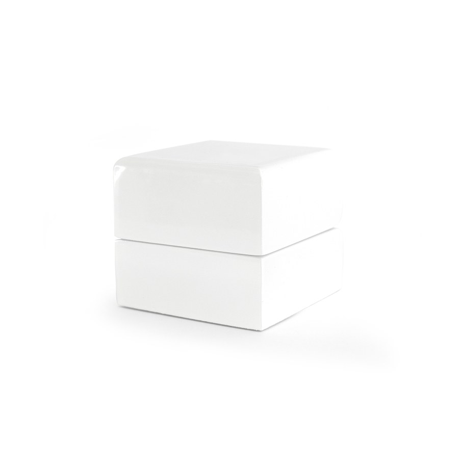 Beneto Bílá dřevěná dárková krabička KD2 - Dárkové krabičky na šperky Krabičky na snubní prsteny