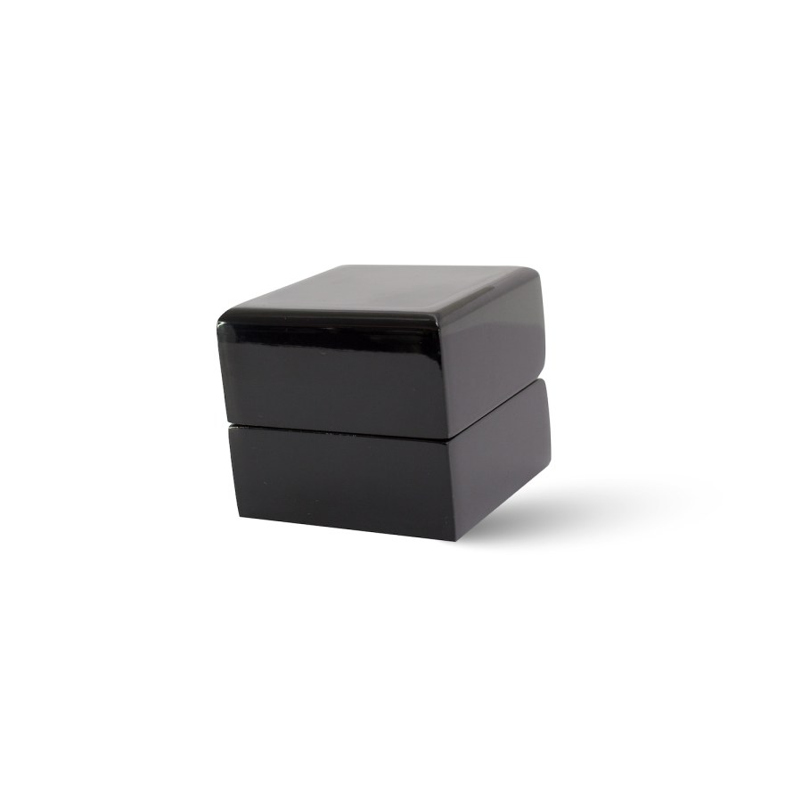 Beneto Černá dřevěná dárková krabička KD1 - Dárkové krabičky na šperky Krabičky na snubní prsteny