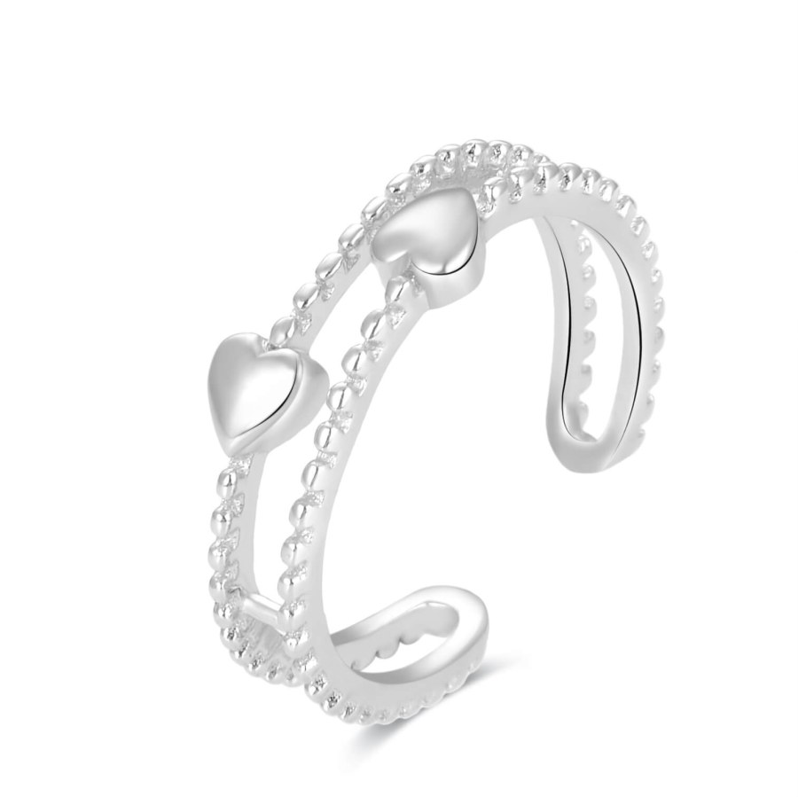 Beneto Romantický stříbrný prsten na nohu AGGF485 - Prsteny na nohu