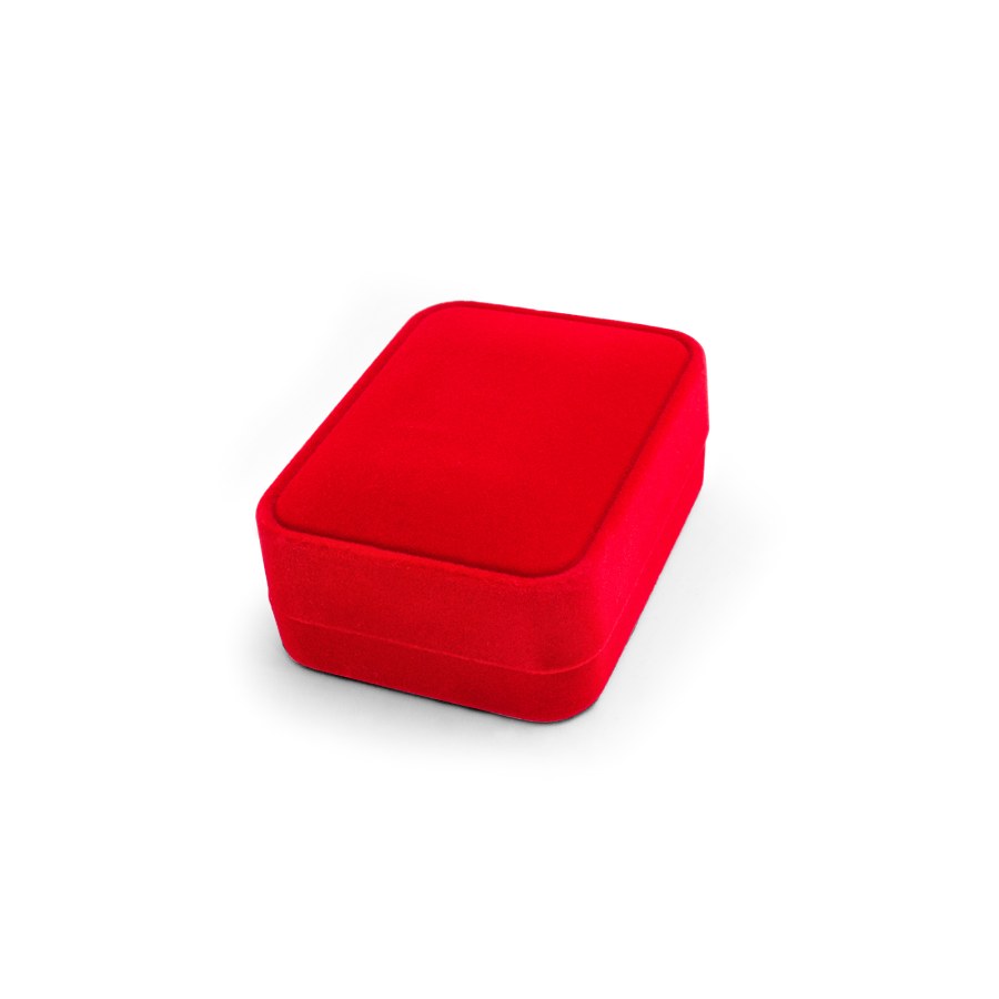 Beneto Semišová červená dárková krabička KS4 - Dárkové krabičky na šperky Krabičky na šperky Krabičky na šperky - velké