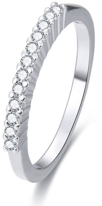 Beneto Stříbrný prsten s krystaly AGG187 54 mm - Prsteny Prsteny s kamínkem