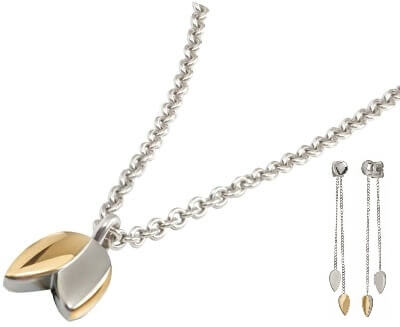Boccia Titanium Elegantní zvýhodněná bicolor sada (náhrdelník, náušnice) - Náhrdelníky